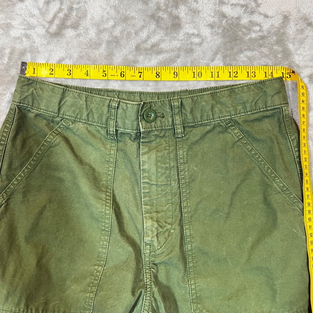 Uniqlo Pants Women's 27-30 Green Utility Army Casual Granola Girl Teacher - Picture 9 of 11